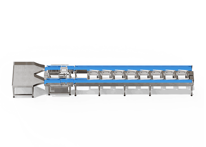 dual lane weight grader front