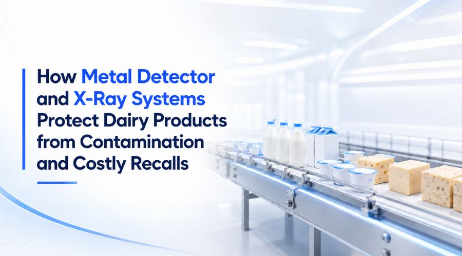 How Metal Detector and X-Ray Systems Protect Dairy Products from Contamination and Costly Recalls
