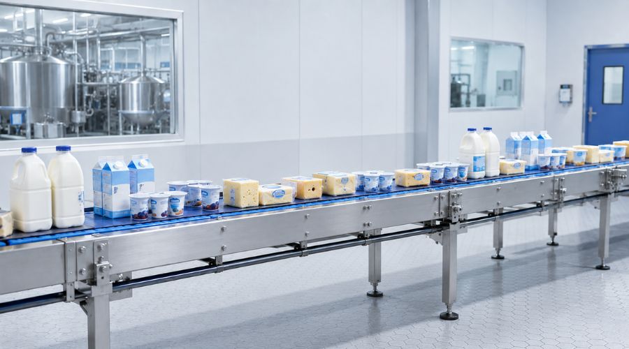 X-Ray Inspection System on Dairy Production Line – Comprehensive Contaminant Detection