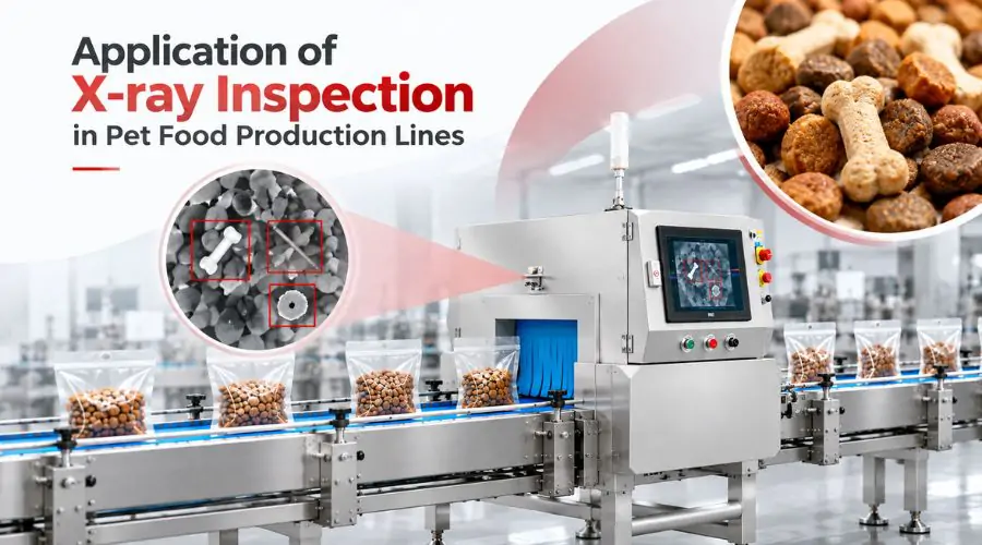 Foodman X-ray inspection system applied at multiple stages of pet food production